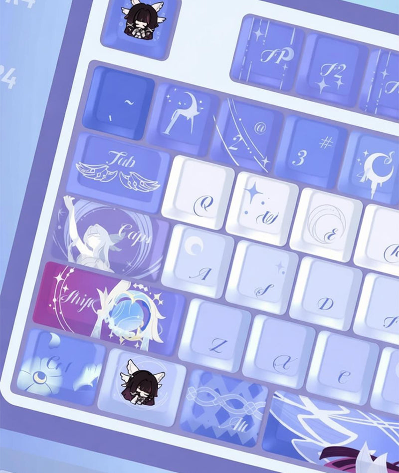 Genshin Impact Columbina Keycap Set Custom Keyboard Caps