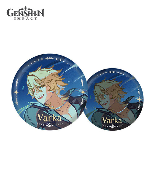 Genshin Varka Another Prologue Badge & Postcard Set