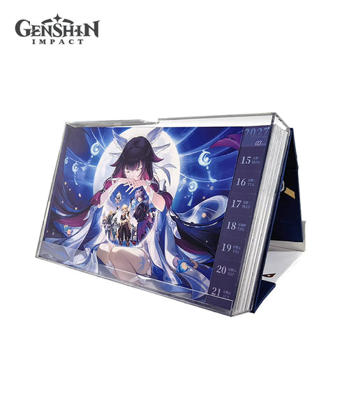 Genshin Impact 2027 Weekly Desk Calendar Gift Box
