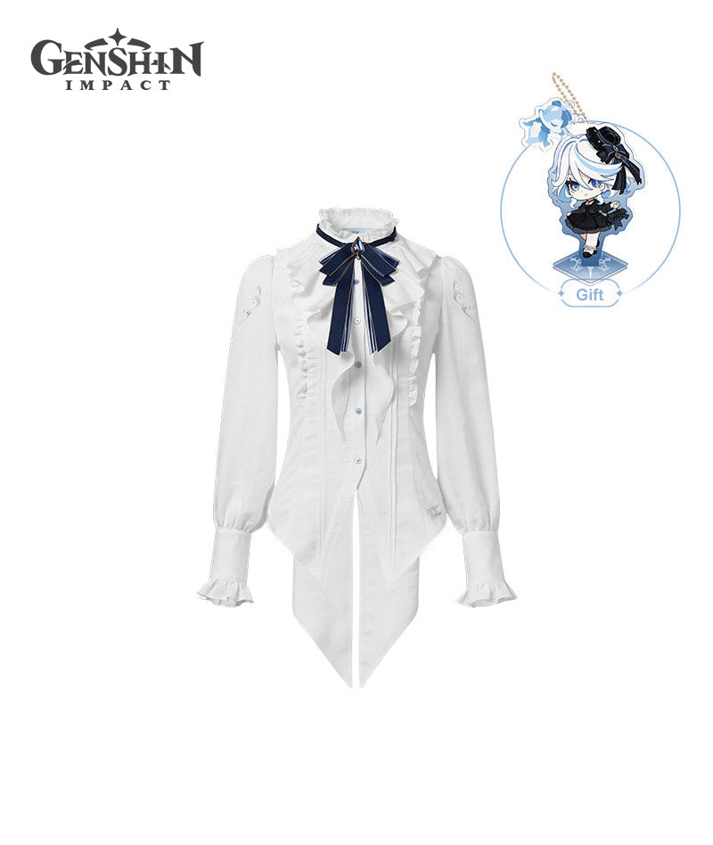 [Official Merch] Genshin Impact Furina Impression Clothing Long Sleeve Cinched Waist Shirt