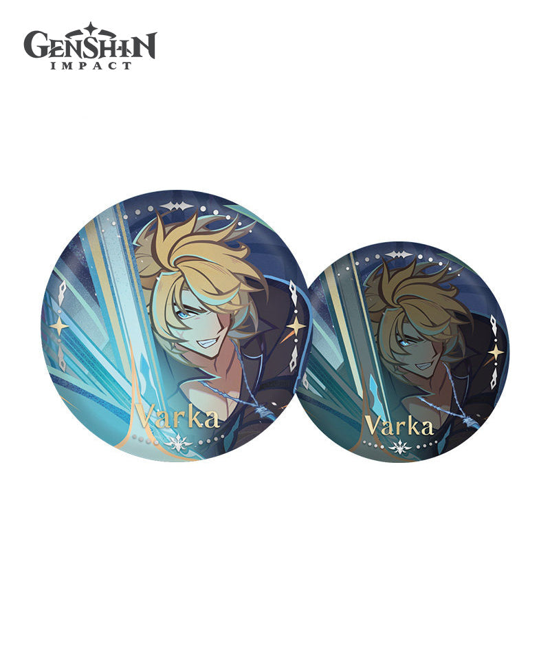 [Official Merch] Genshin Varka Another Prologue Badge & Postcard Set