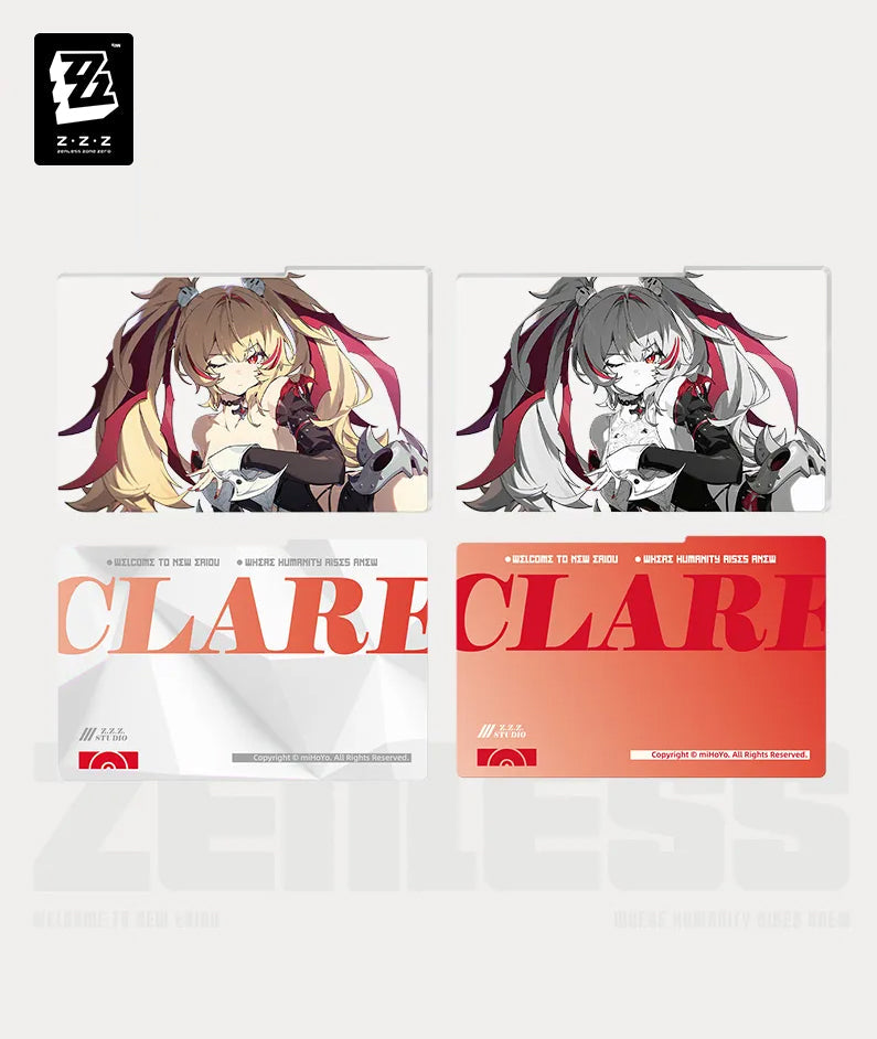 Zenless Zone Zero Cinema Flint Workshop Character Acrylic Card Set