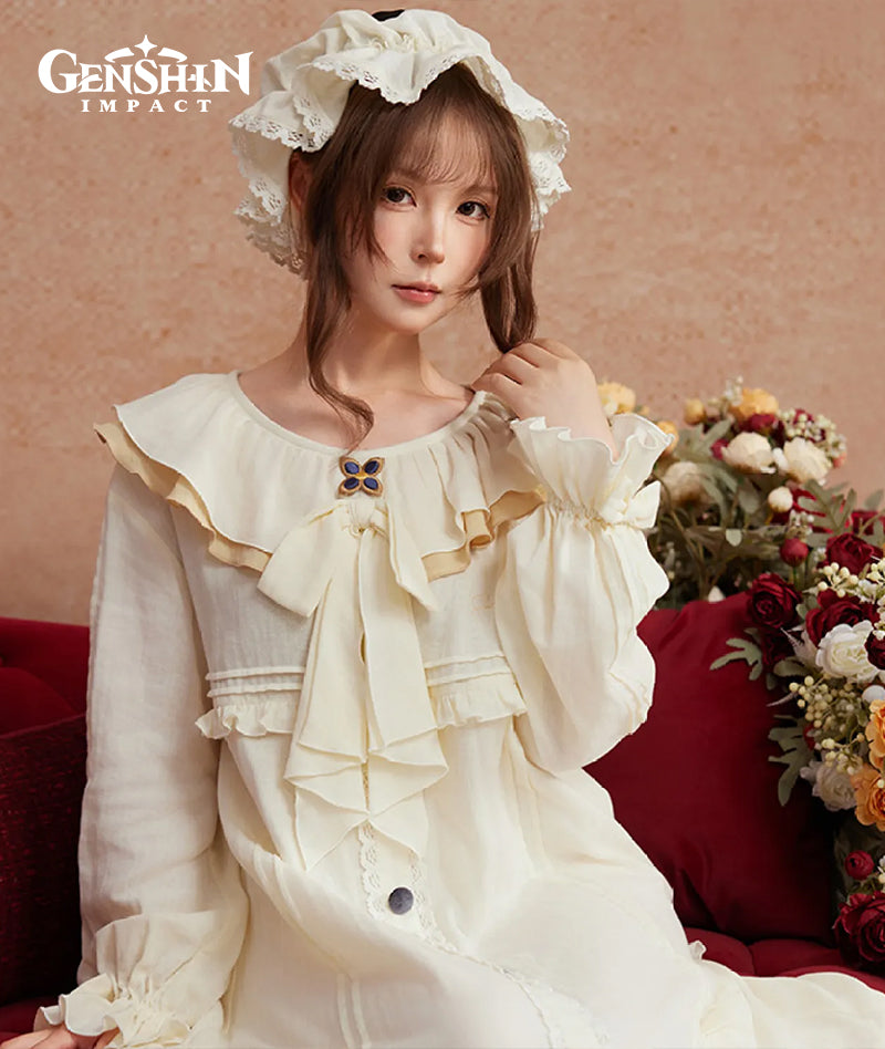 [Official Merch] Genshin Impact Sandrone Nightgown with Nightcap