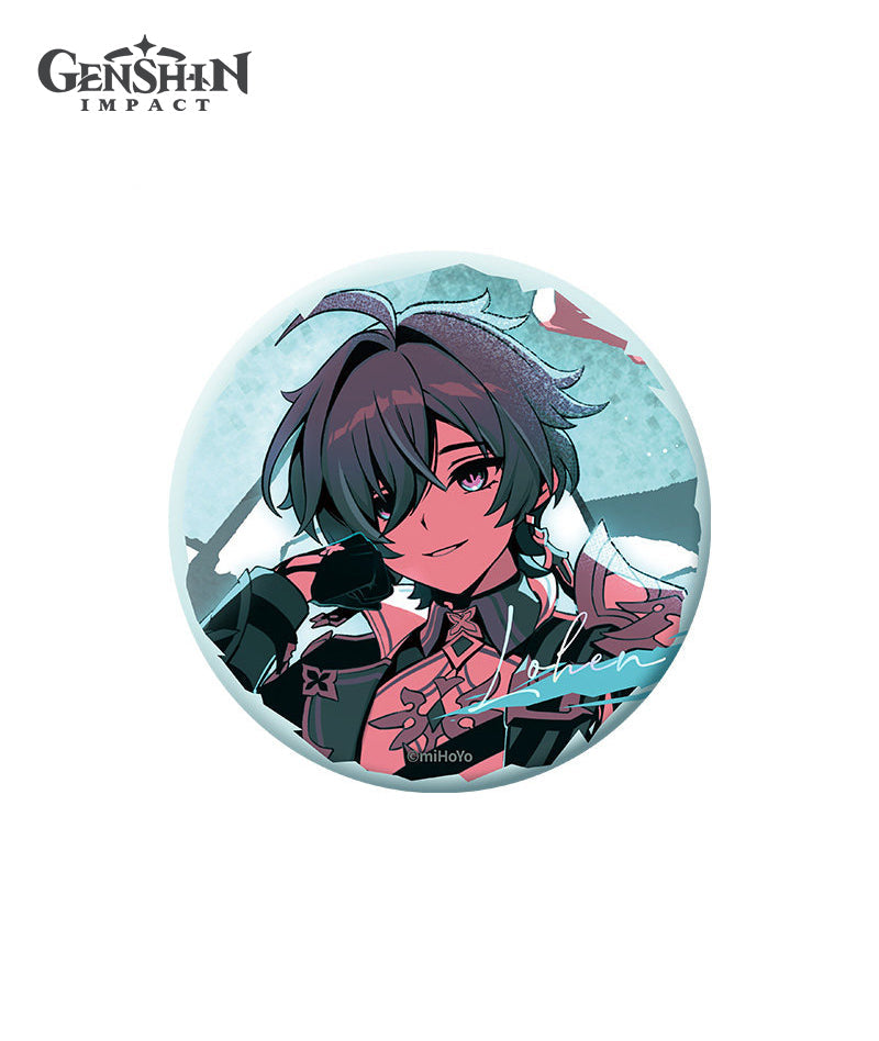 Genshin Impact Lohen Sharpened Arrowhead Badge & Postcard Set