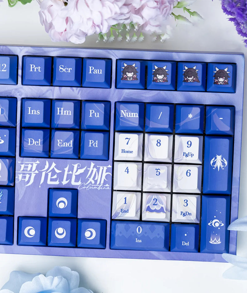 Genshin Impact Columbina Keycap Set Custom Keyboard Caps