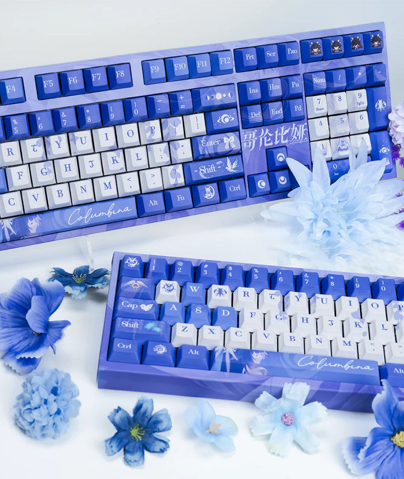 Genshin Impact Columbina Keycap Set Custom Keyboard Caps