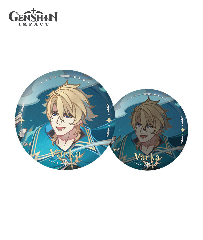 [Official Merch] Genshin Varka Another Prologue Badge & Postcard Set