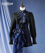 [Official Merch] Genshin Impact Furina Impression Clothing Long Sleeve Cinched Waist Shirt