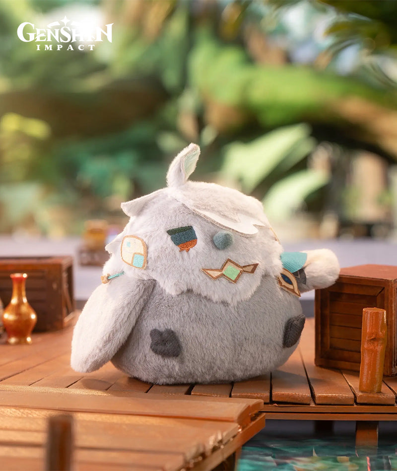 [Official Merch] Genshin Sumeru Chibi Animal Onigiri Plush Keychains - Wanderer & Kaveh