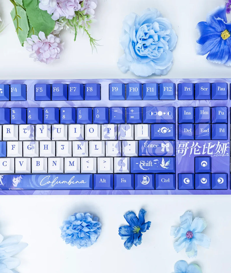 Genshin Impact Columbina Keycap Set Custom Keyboard Caps