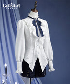 [Official Merch] Genshin Impact Furina Impression Clothing Long Sleeve Cinched Waist Shirt