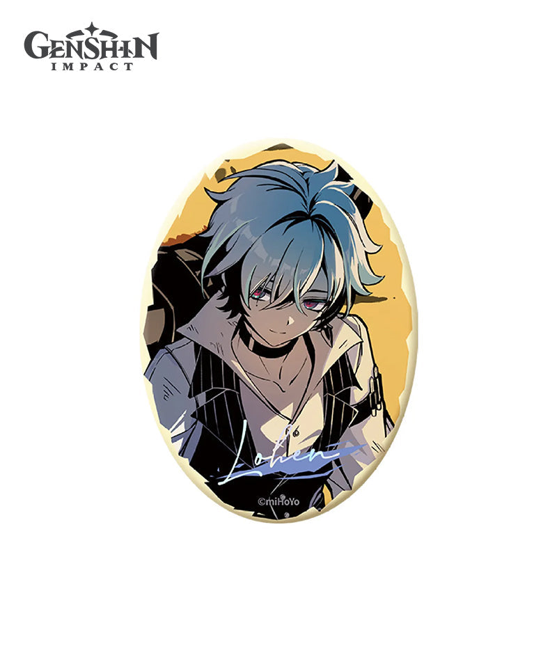 Genshin Impact Lohen Sharpened Arrowhead Badge & Postcard Set