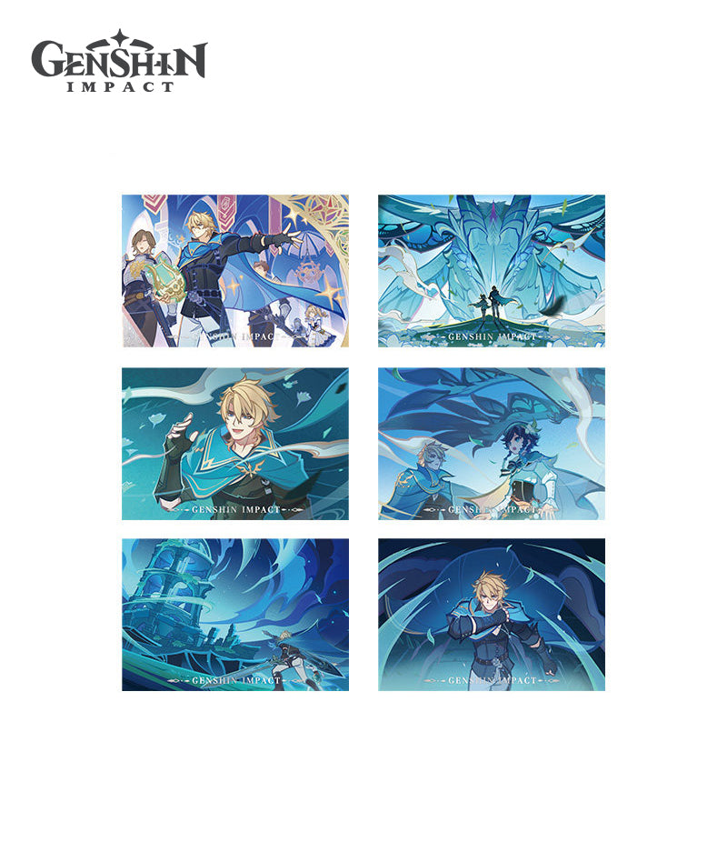 [Official Merch] Genshin Varka Another Prologue Badge & Postcard Set