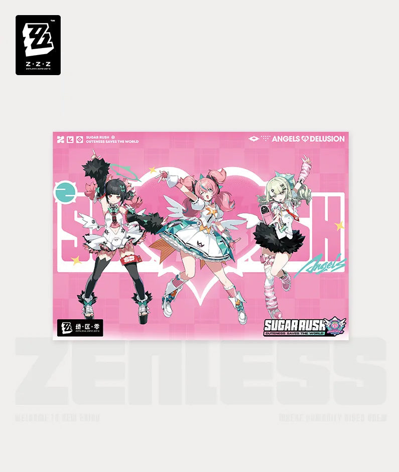 Zenless Zone Zero Angels of Delusion Pink Sugar Rush Series Decorative Poster