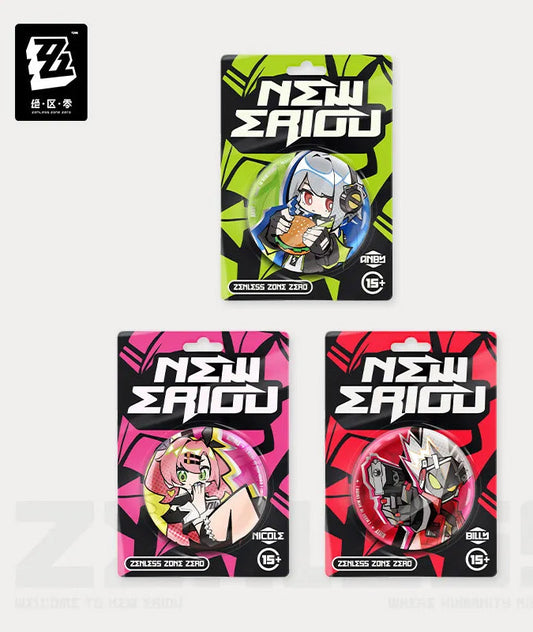 [Official Merchandise] Zenless Zone Zero New Eridu Series Chibi Nicole Badges Cunning Hares