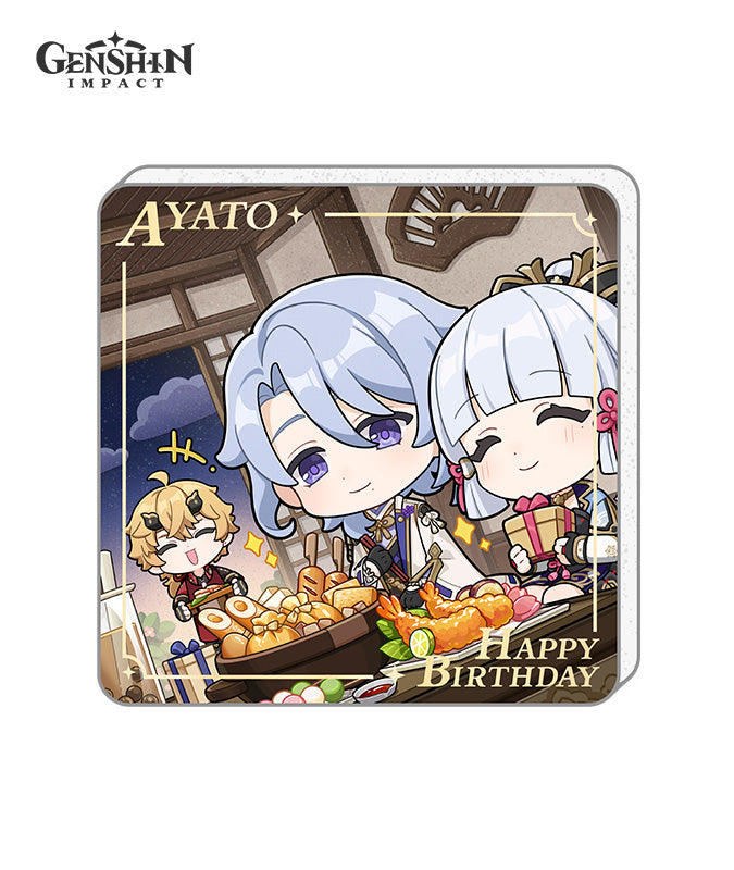 Genshin Impact Characters Birthday Acrylic Fridge Magnets