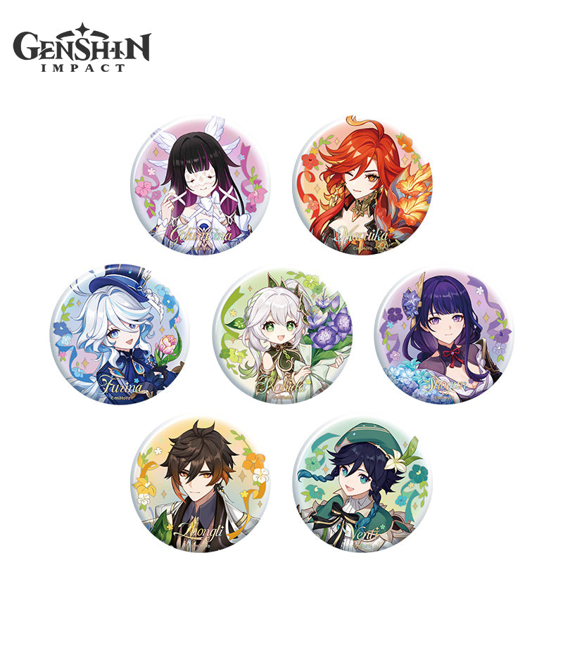 [Official Merch] Genshin Impact 5th Anniversary Character Badges