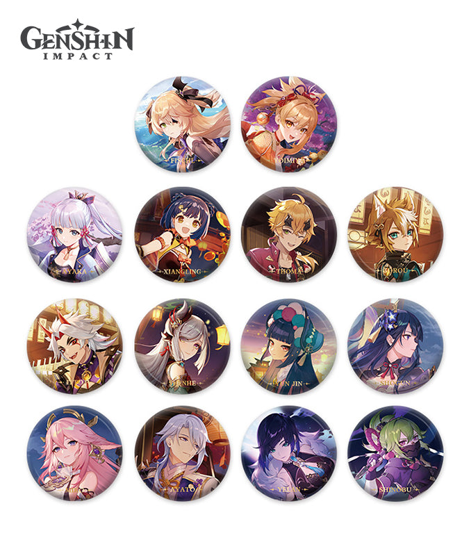 [Official Merchandise] Genshin Impact Theme Character Badge Vol. 2