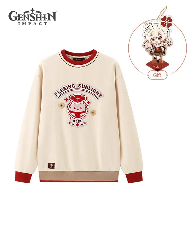 Genshin Impact Klee Impression Fleece Lined Sweatshirt