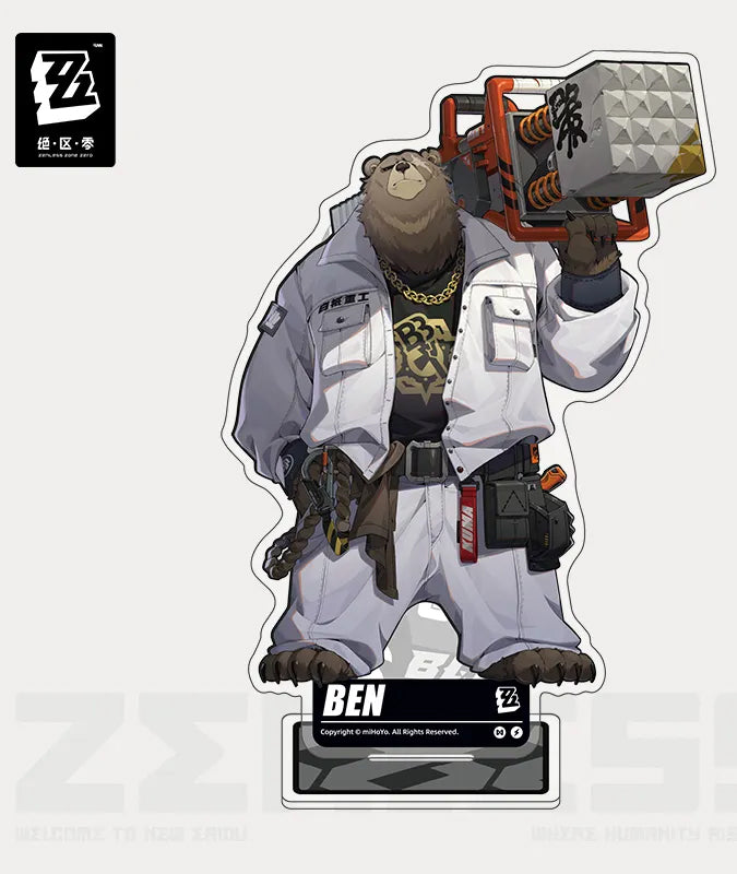 Zenless Zone Zero Character Cards Acrylic Stand Belobog Heavy Industries