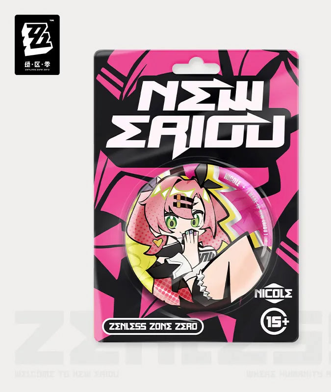 [Official Merchandise] Zenless Zone Zero New Eridu Series Chibi Nicole Badges Cunning Hares