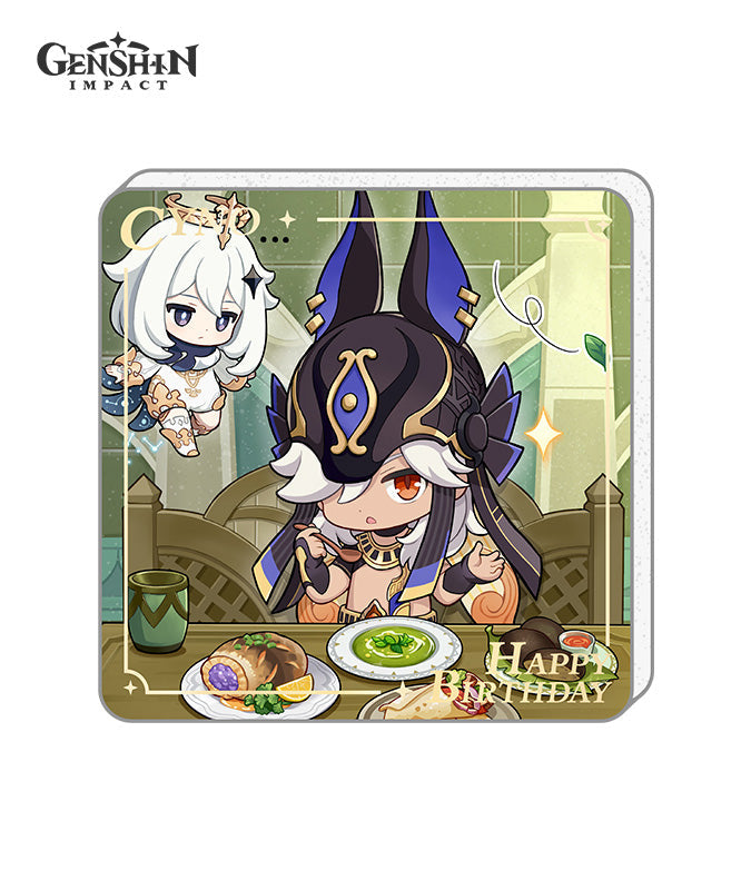 [Official Merchandise] Genshin Impact Characters Birthday Acrylic Fridge Magnets