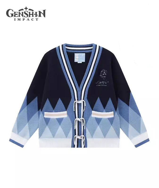 Genshin Impact Ganyu Theme Clothing Impression Series Knitted Cardigan