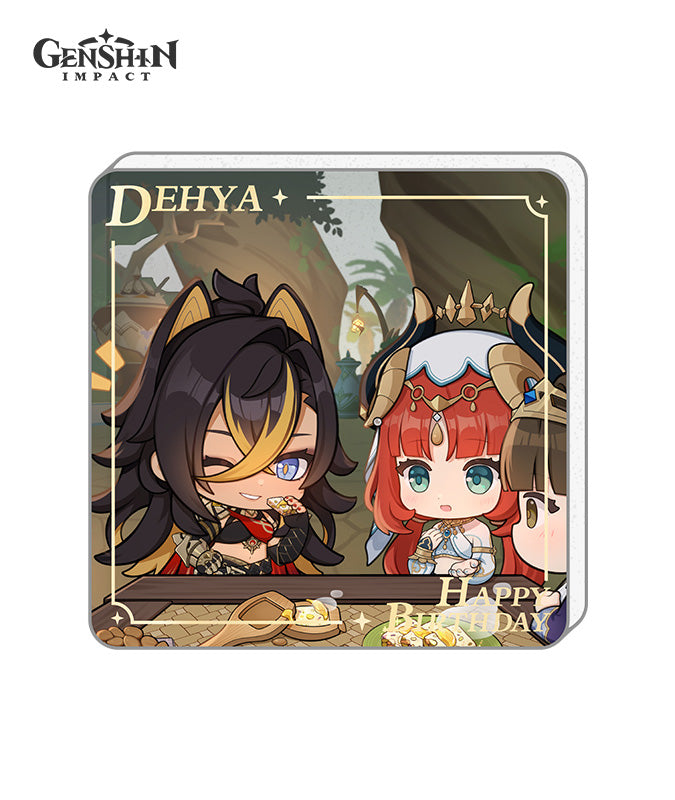 Genshin Impact Characters Birthday Acrylic Fridge Magnets