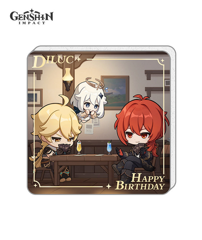 Genshin Impact Characters Birthday Acrylic Fridge Magnets