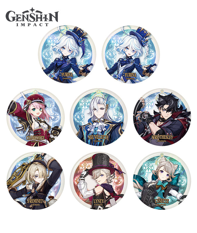 [Official Merchandise] Genshin Impact Fontaine Character Badge Neuvillette Wriothesley