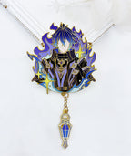 Genshin Impact Flins Pin Badge & Earrings