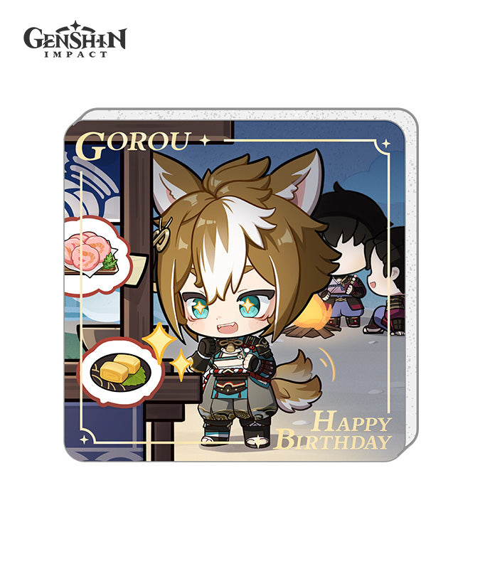 Genshin Impact Characters Birthday Acrylic Fridge Magnets