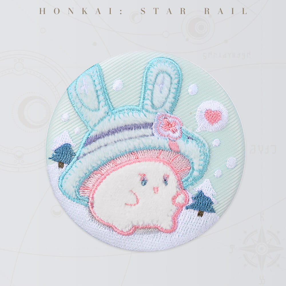 【 Pre order 】Bunny Mushroom and Mushroom Ghost Series Embroidery Badge