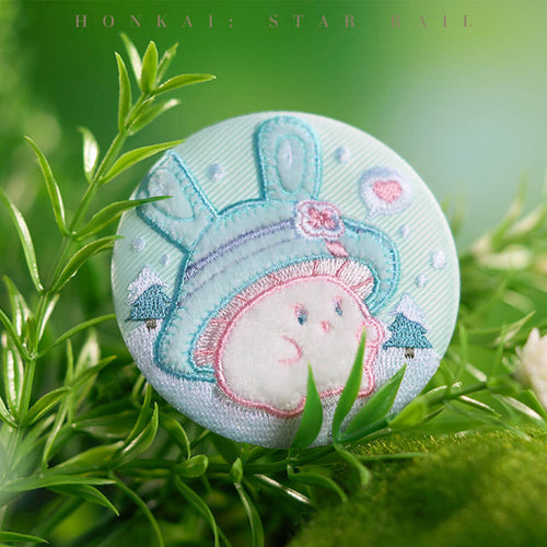 Honkai: Star Rail Bunny Mushroom and Mushroom Ghost Series Embroidery Badge