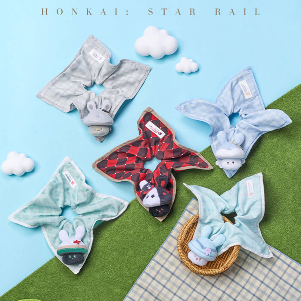 【 Pre order 】Bunny Mushroom and Mushroom Ghost Series Plush Hair Scrunchie