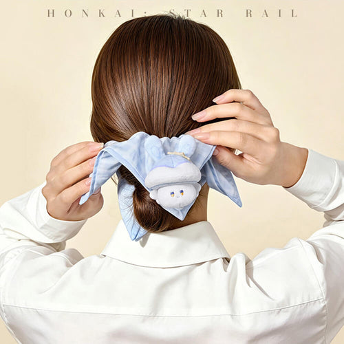 Honkai: Star Rail Bunny Mushroom and Mushroom Ghost Series Plush Hair Scrunchie