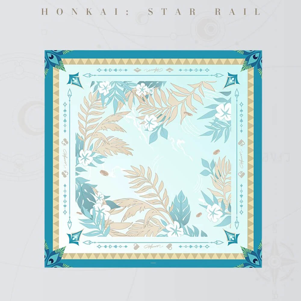 Honkai: Star Rail: Character Impression Series Silk Scarf-Aventurine • Waveflair