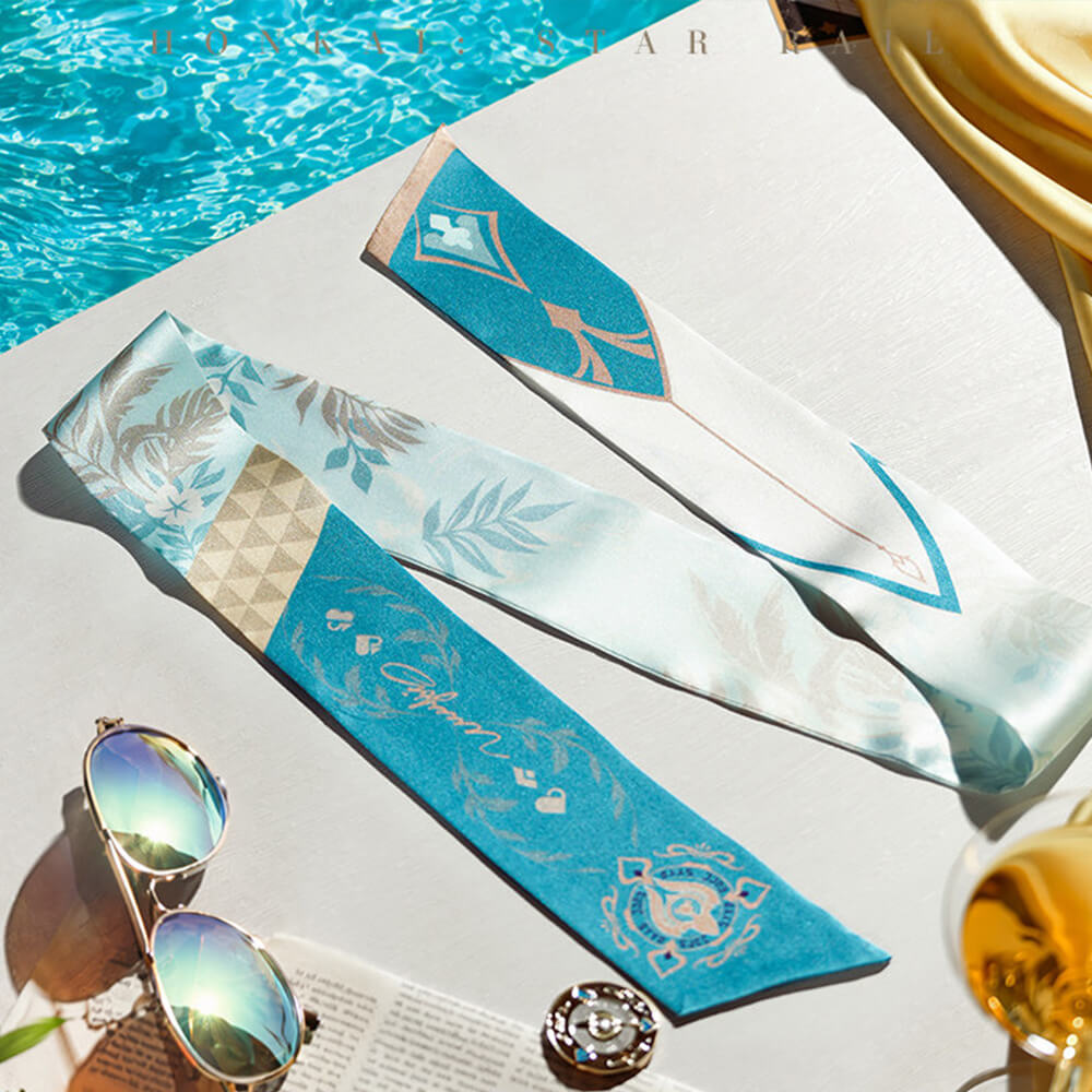 Honkai: Star Rail: Character Impression Series Silk Scarf-Aventurine • Waveflair