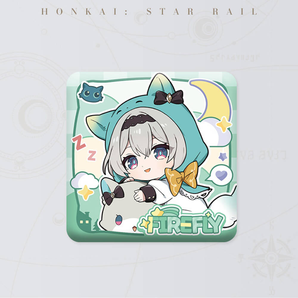 Honkai: Star Rail Girls Dormitory Series Chibi Square Badge