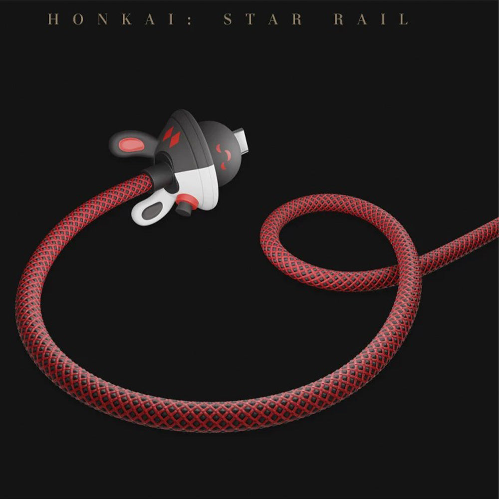 Honkai: Star Rail Straight Fire Unreal Banger Sparkle & Sparxie Series 100W Braided Charging Cable