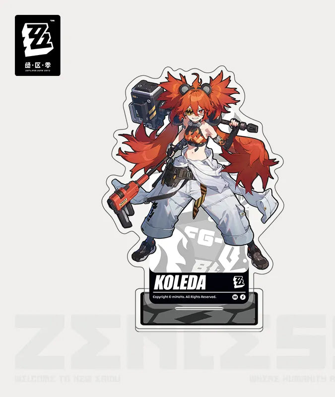 Zenless Zone Zero Character Cards Acrylic Stand Belobog Heavy Industries