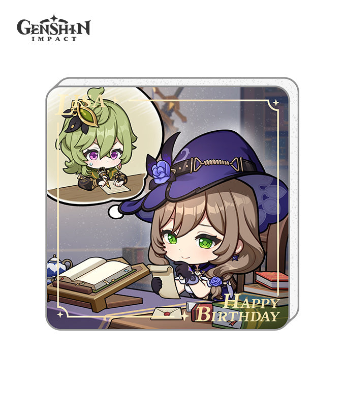 Genshin Impact Characters Birthday Acrylic Fridge Magnets