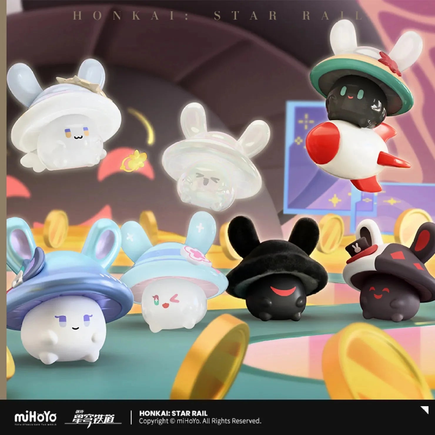 [OFFICIAL] Honkai Star Rail Bunny Mushroom & Mushroom Bunny Series Mini Figure Blind Bag