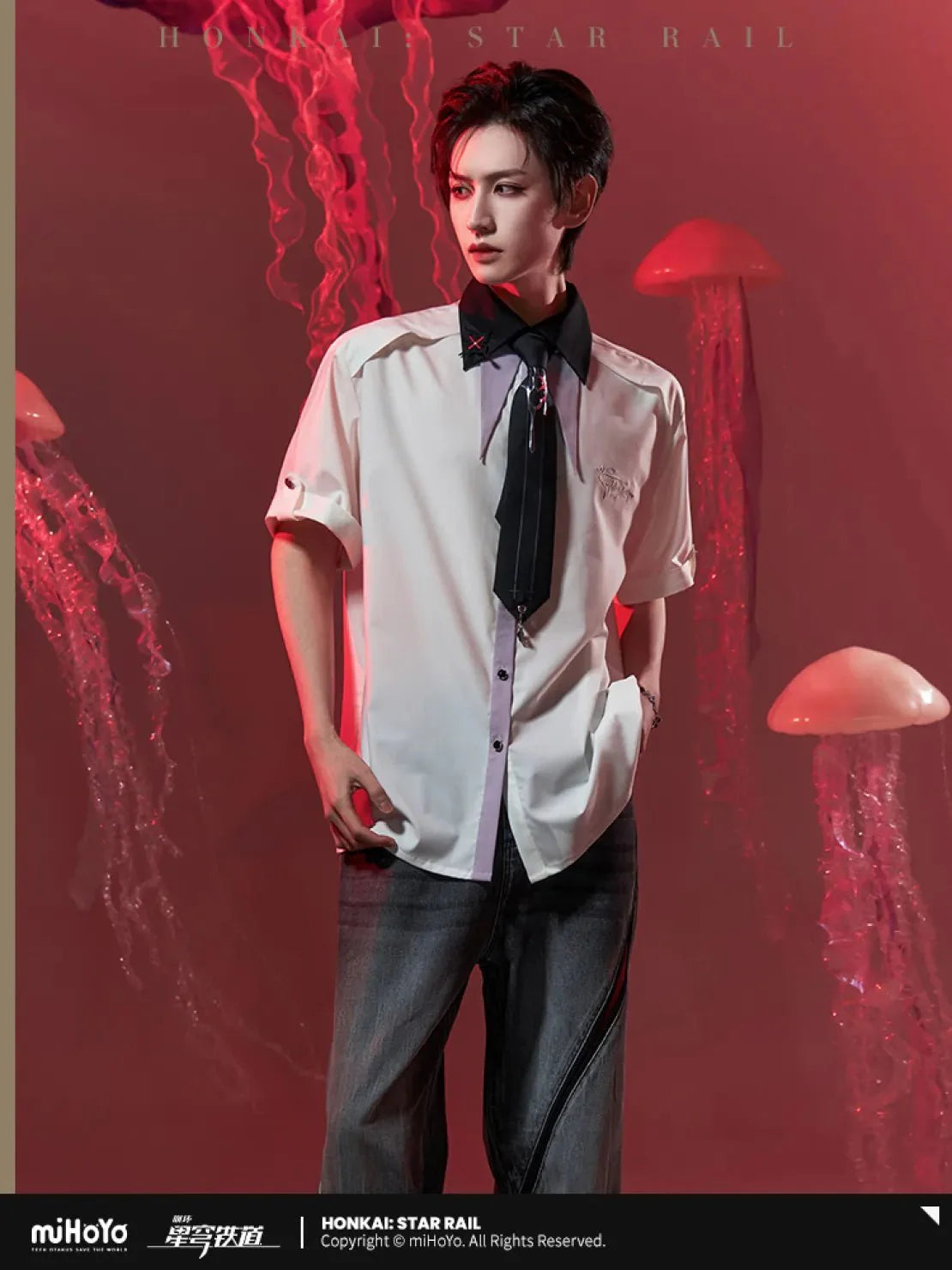 [OFFICIAL] Honkai Star Rail Evernight Impression Series Clothes - Short Sleeve Shirt
