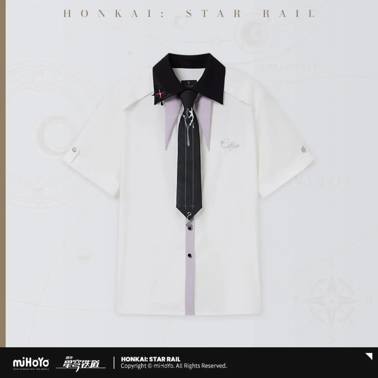 [OFFICIAL] Honkai Star Rail Evernight Impression Series Clothes - Short Sleeve Shirt