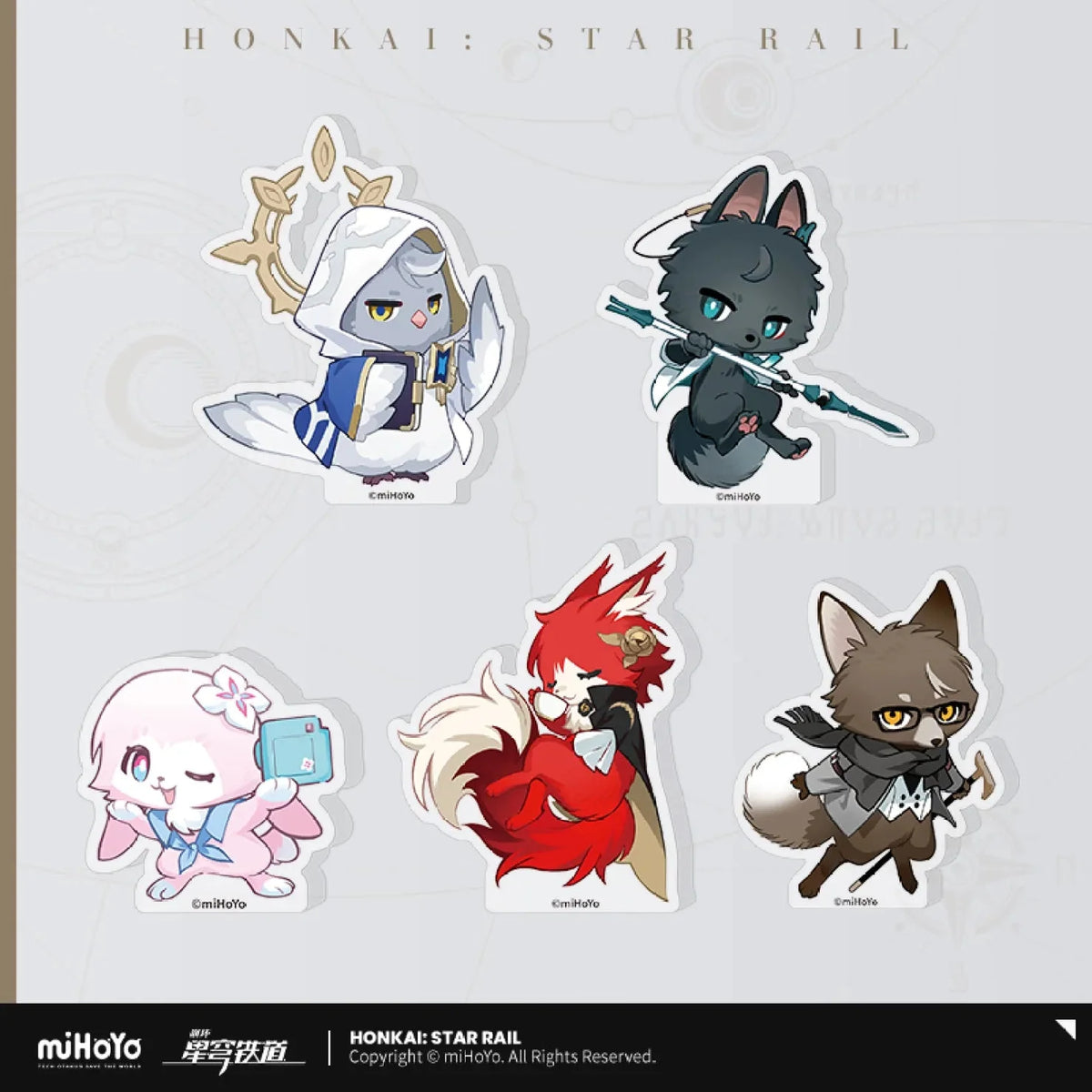 Honkai Star Rail Fluffy Across The Blue Series Mini Acrylic Stand Figure