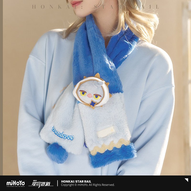Honkai Star Rail Fluffy Across The Blue Series Plush Scarf