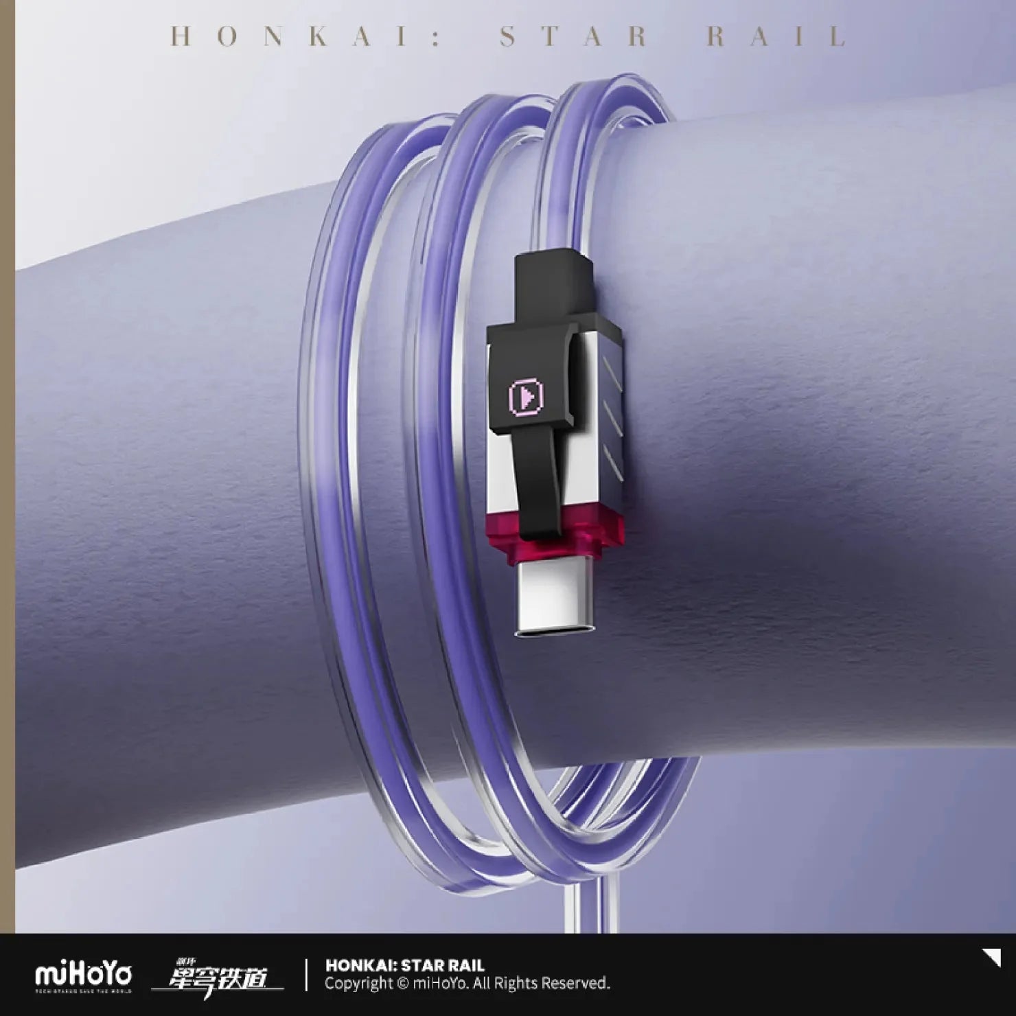 [OFFICIAL] Honkai Star Rail Silver Wolf Pixel Series Charger and Charging Cable