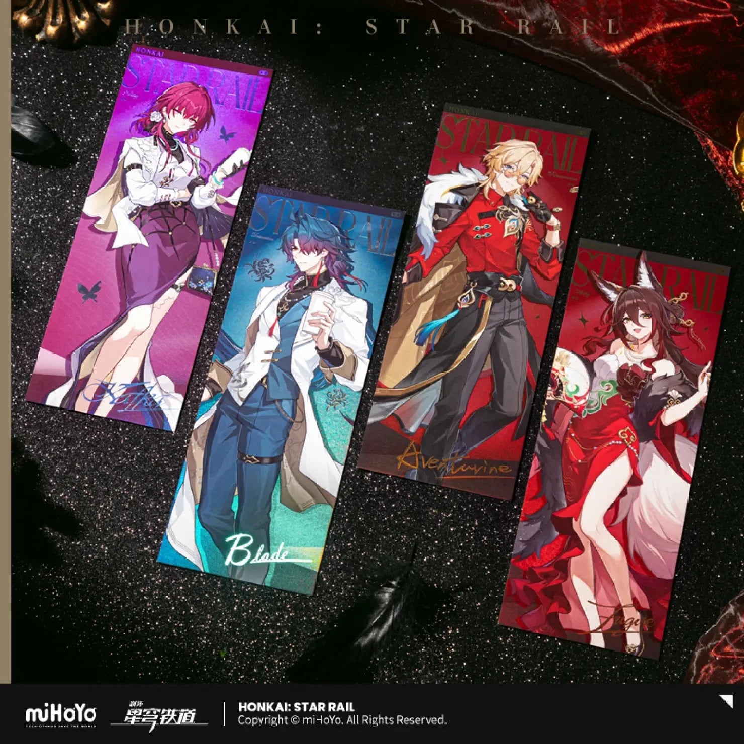 [OFFICIAL] Honkai Star Rail Train Journey Series Merch - Kafka, Blade, Aventurine, Fugue