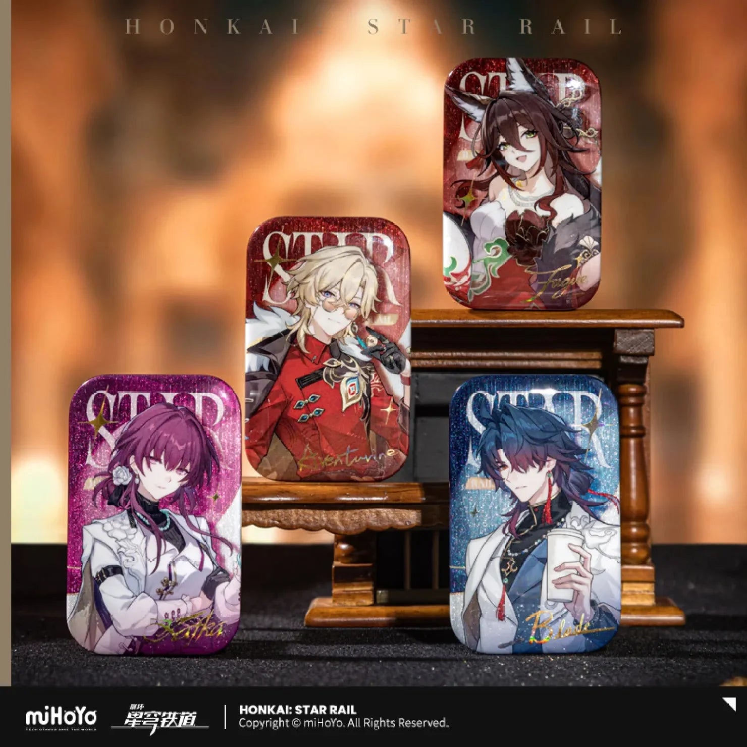 [OFFICIAL] Honkai Star Rail Train Journey Series Merch - Kafka, Blade, Aventurine, Fugue